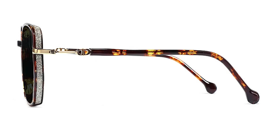 Gerda warm tortoise   Plastic  Sunglasses
