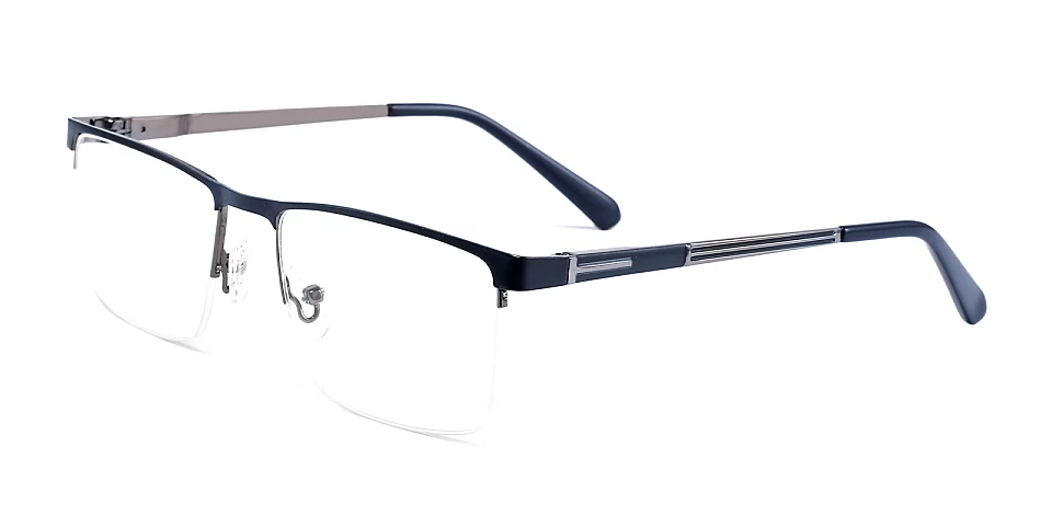 Warren matte blue gun   Metal  Eyeglasses
