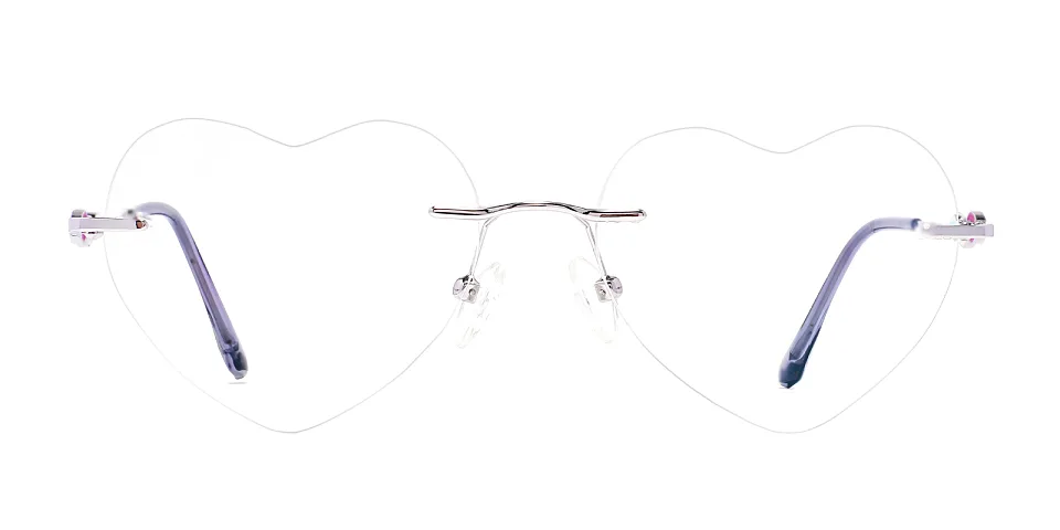Loving silver   Metal  Eyeglasses