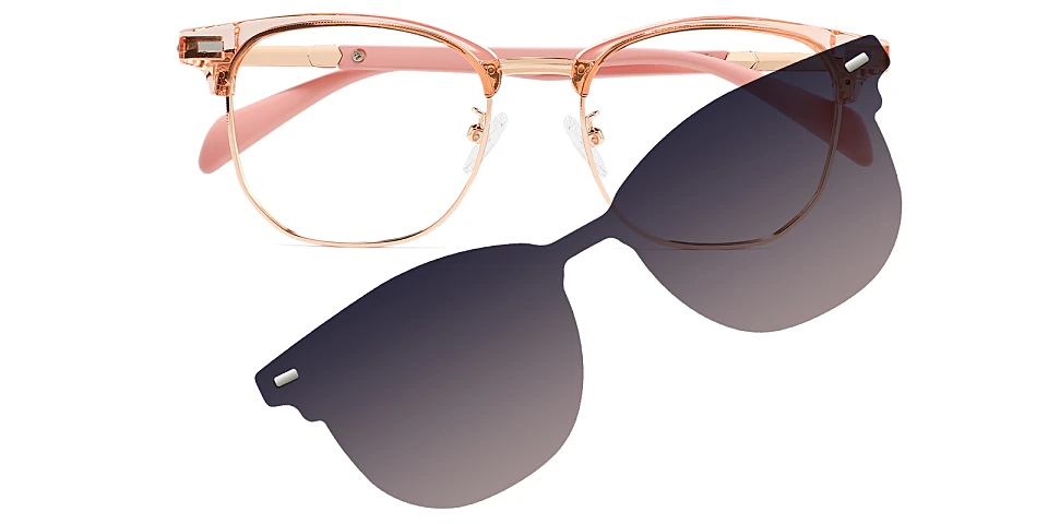 Caitin pink   Metal  Eyeglasses