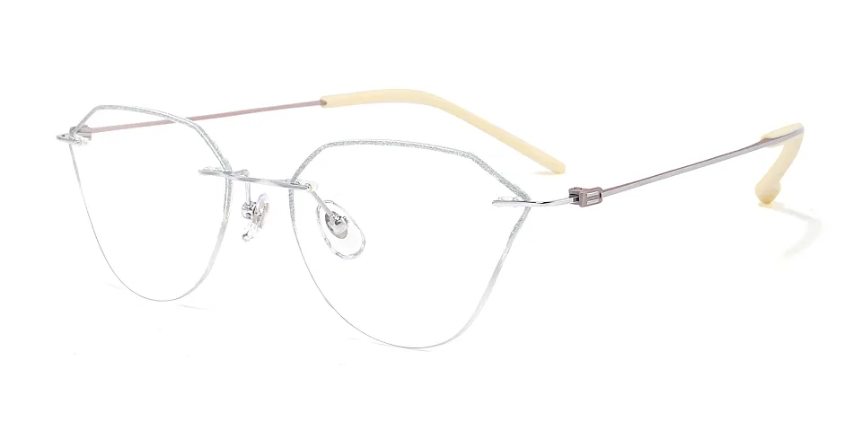 Haelia silver   Titanium  Eyeglasses