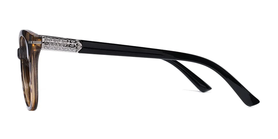 Xenia brown tortoise black   TR90  Eyeglasses