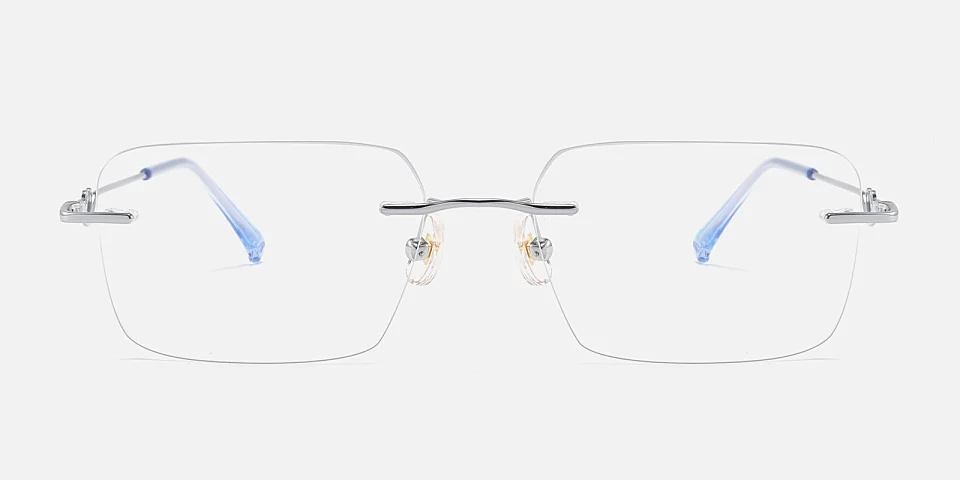 Aisling silver clear blue   Metal  Eyeglasses