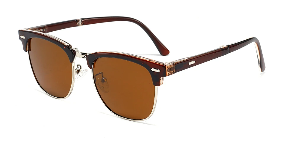 Sutton brown silver   TR90  Sunglasses