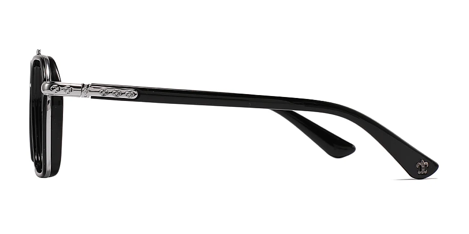 Miano black silver   Plastic  Eyeglasses