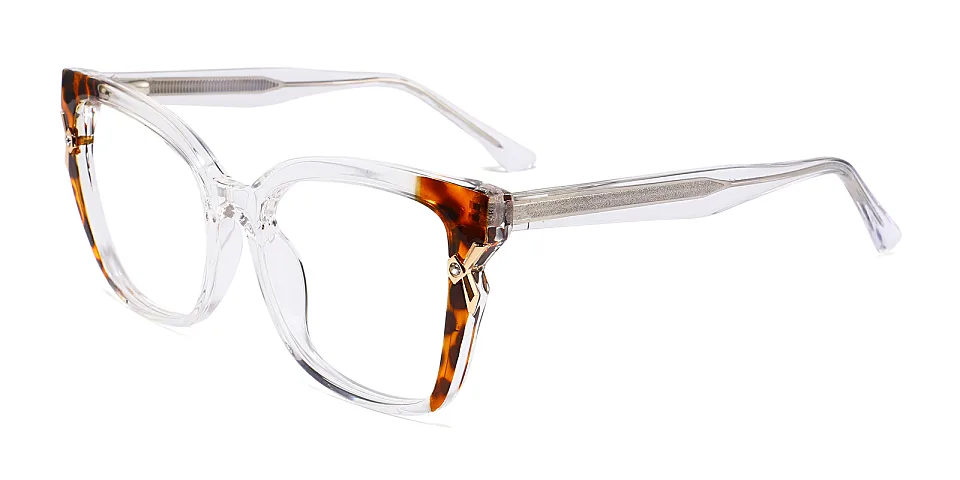 Jadyn clear warm tortoise   TR90  Eyeglasses