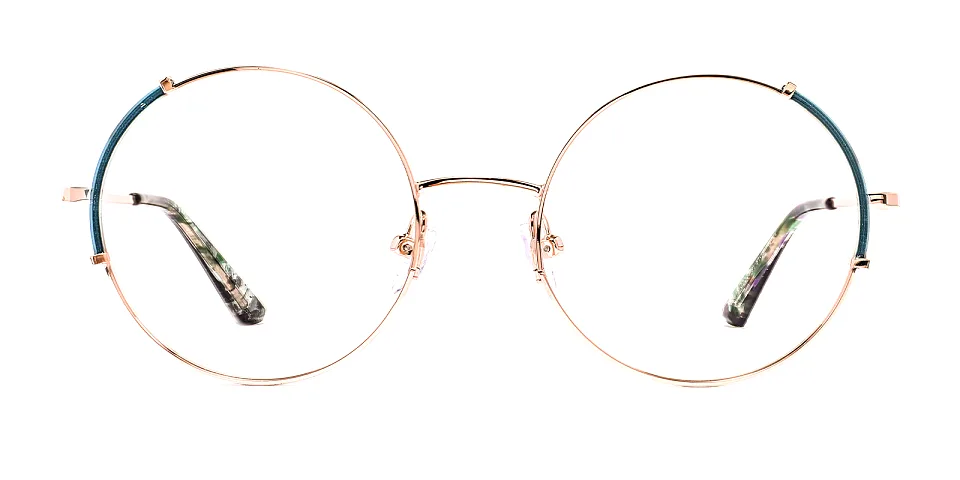 Kalloo dark green rose gold   Metal  Eyeglasses