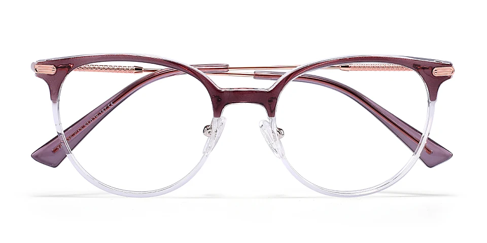 Koy purple clear   Plastic  Eyeglasses
