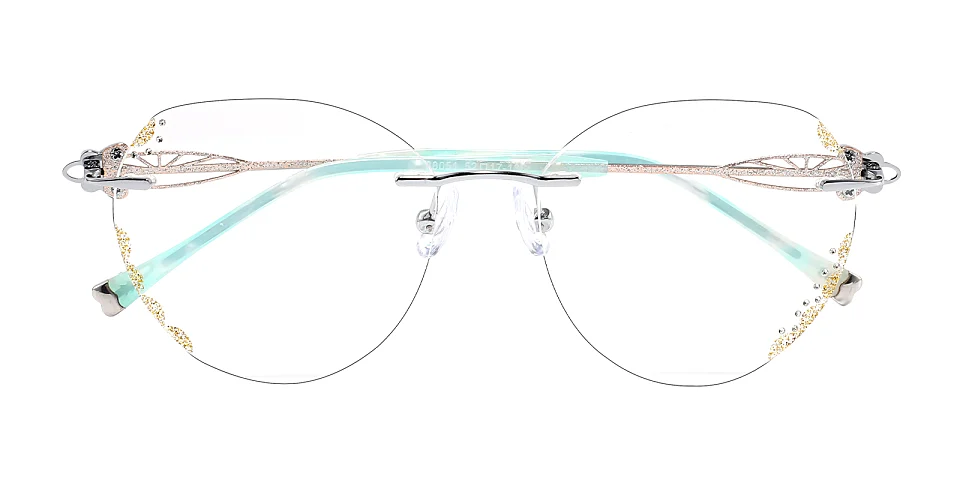 Ligeia silver gold   Metal  Eyeglasses