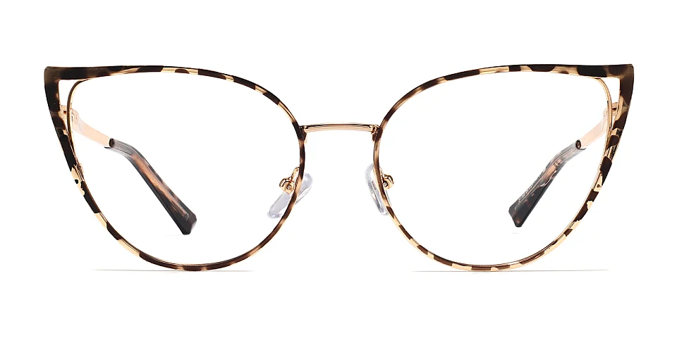 Darlene warm tortoise   Metal  Eyeglasses