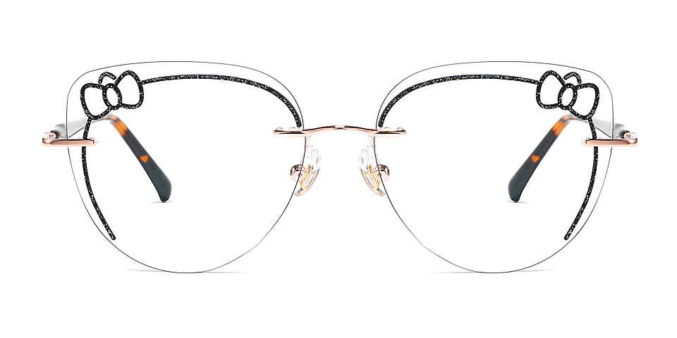 Kitty black warm tortoise   Metal  Eyeglasses