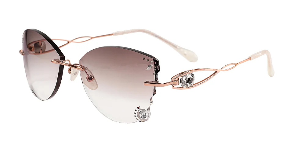 Mignon rose gold   Metal  Sunglasses
