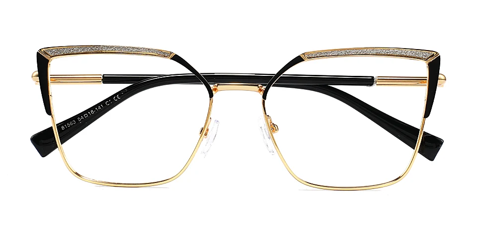 Harlee black gold   Metal  Eyeglasses