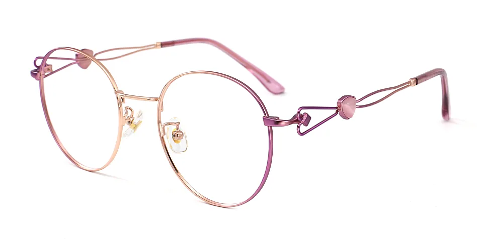 Dana purple rose gold   Metal  Eyeglasses