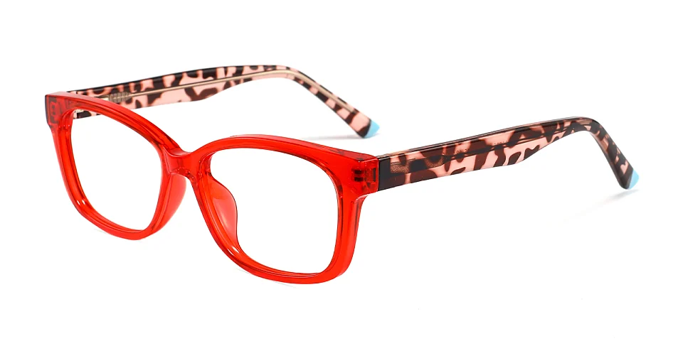 Kairo red leopard   Plastic  Eyeglasses