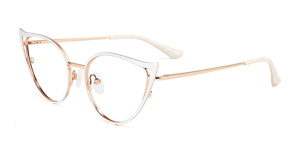 Tanya white rose gold   Metal  Eyeglasses
