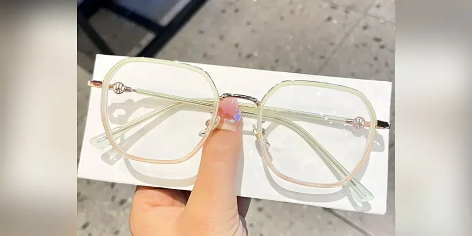 Amore green pink   Plastic  Eyeglasses