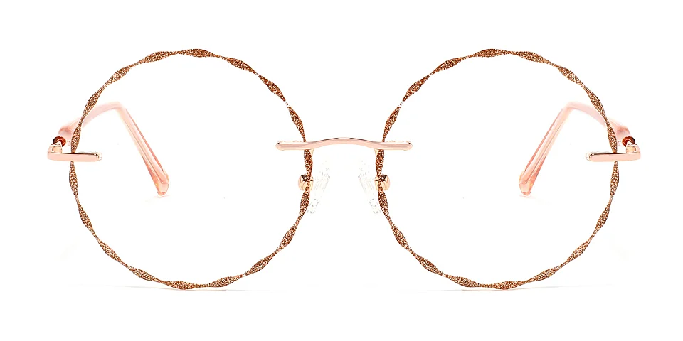 Claudia rose gold   Metal  Eyeglasses