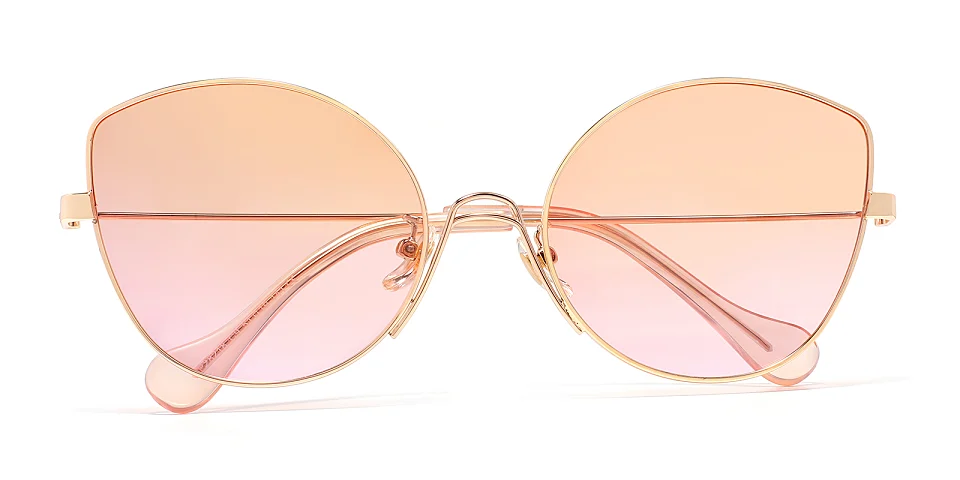 Joey gold pink   Metal  Sunglasses