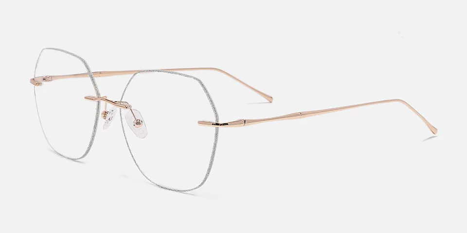 Fairy gold silver   Metal  Eyeglasses