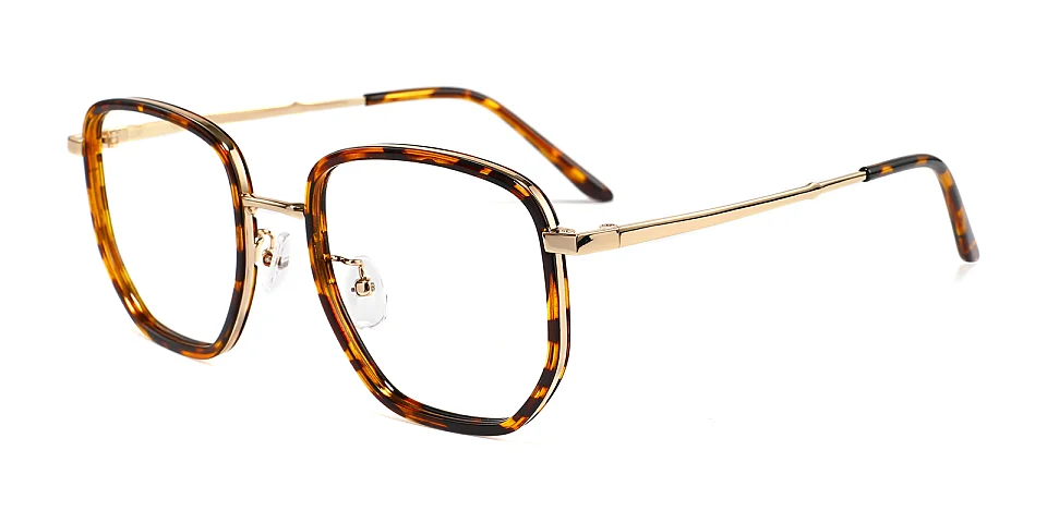 Clady warm tortoise   Plastic  Eyeglasses