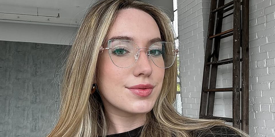 Pari rose gold silver   Metal  Eyeglasses