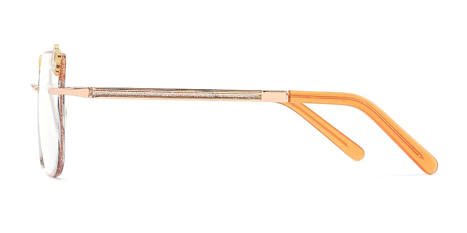 Duffy rose gold   Metal  Eyeglasses