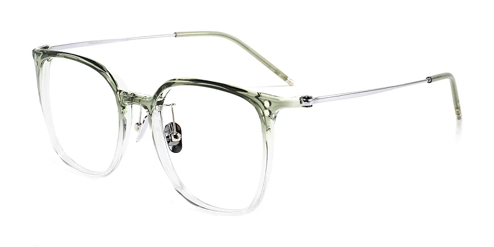 Lowen green clear   Titanium  Eyeglasses