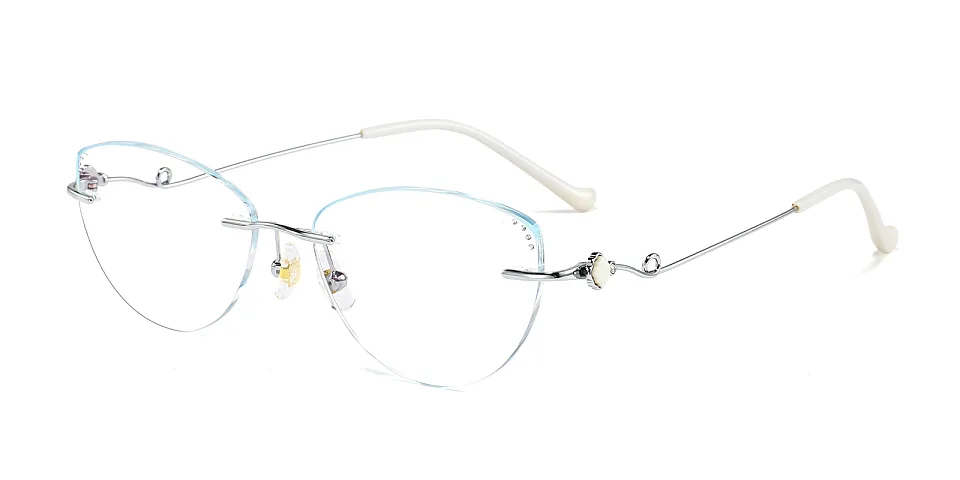 Monroe silver   Metal  Eyeglasses