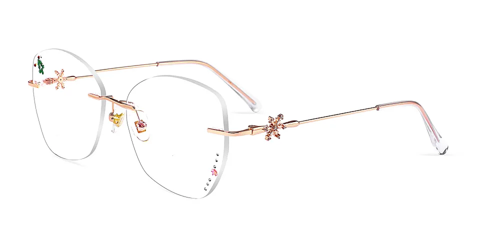 Sanow rose gold   Metal  Eyeglasses