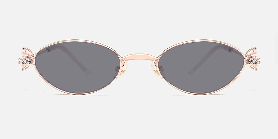 Lorena rose gold   Metal  Sunglasses