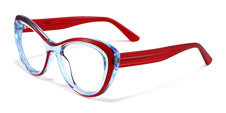 Josi red blue   Plastic  Eyeglasses