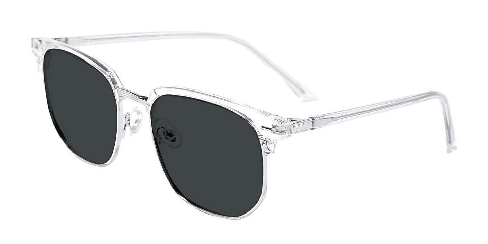 Aviva clear silver   Plastic  Sunglasses