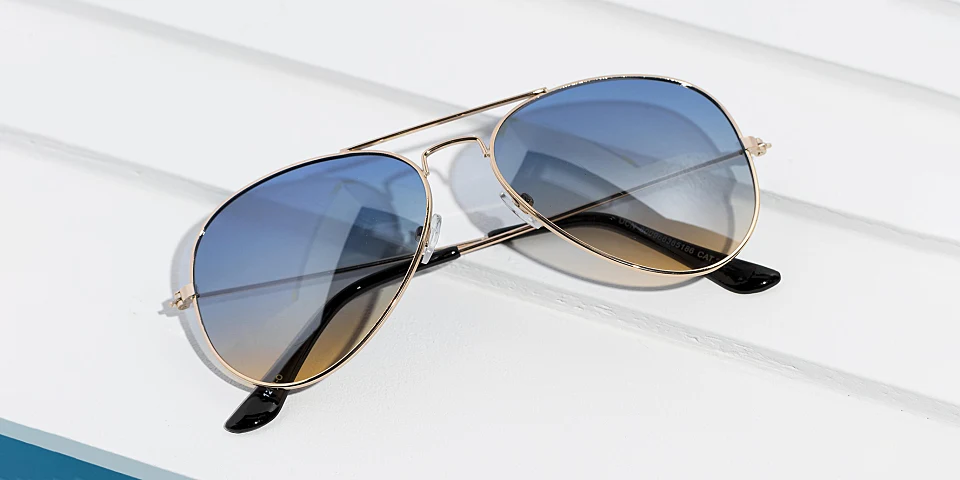 Air gold clear   Metal  Eyeglasses