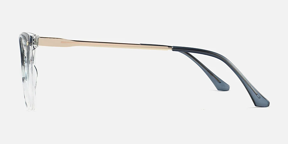 Evetta blue floral clear   Plastic  Eyeglasses