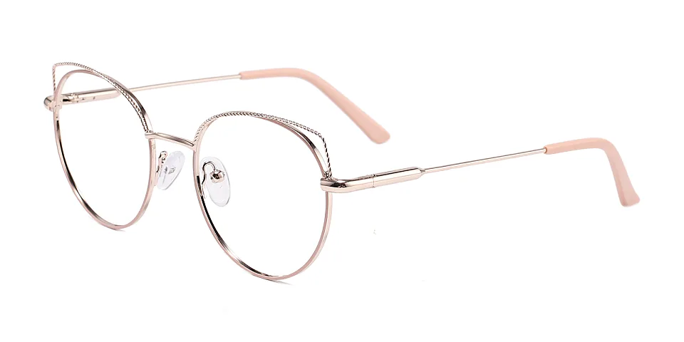 Jelley pink gold   Metal  Eyeglasses