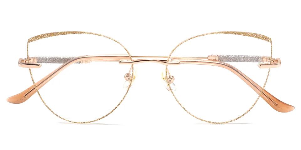 Glamour gold   Metal  Eyeglasses