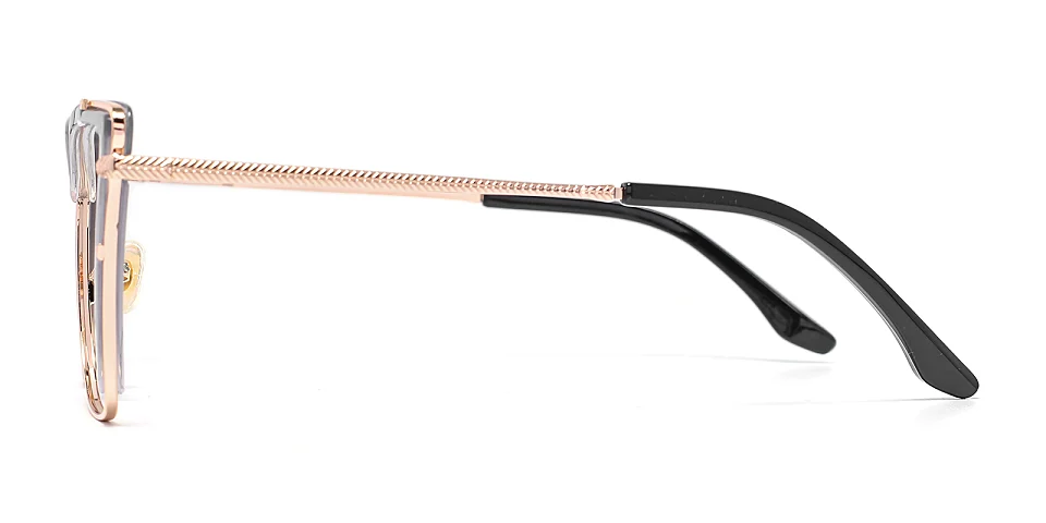 Darsey grey rose gold   Metal  Eyeglasses