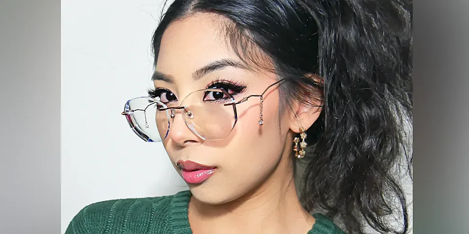 Hesper rose gold   Metal  Eyeglasses