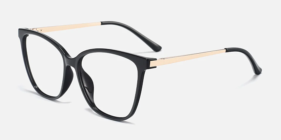 Caspian black   Plastic  Eyeglasses