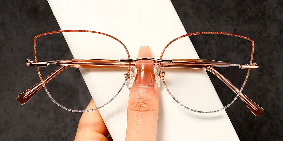 Athena pink silver   Metal  Eyeglasses