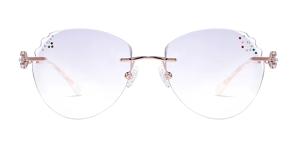 Julianne rose gold   Metal  Sunglasses
