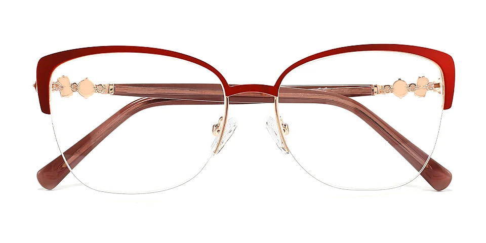 Ramona red   Metal  Eyeglasses