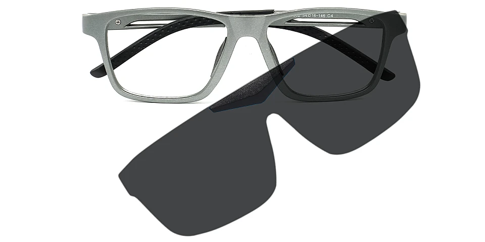 Amos silver   Plastic  Eyeglasses