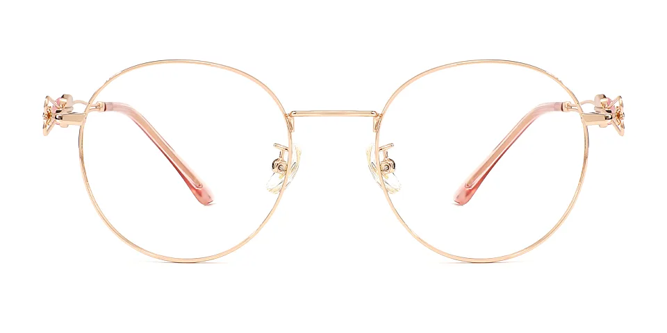 Dana rose gold   Metal  Eyeglasses