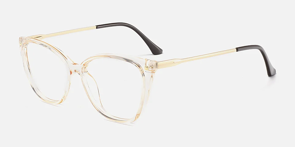 Evetta champagne   Plastic  Eyeglasses