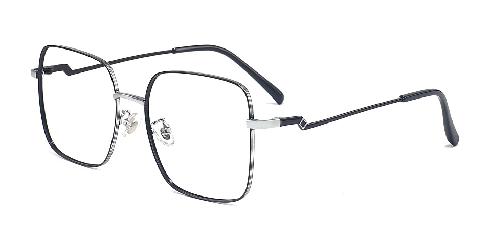 Dalia black silver   Metal  Eyeglasses