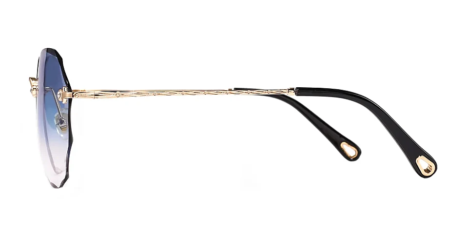 Summer gold   Plastic  Sunglasses