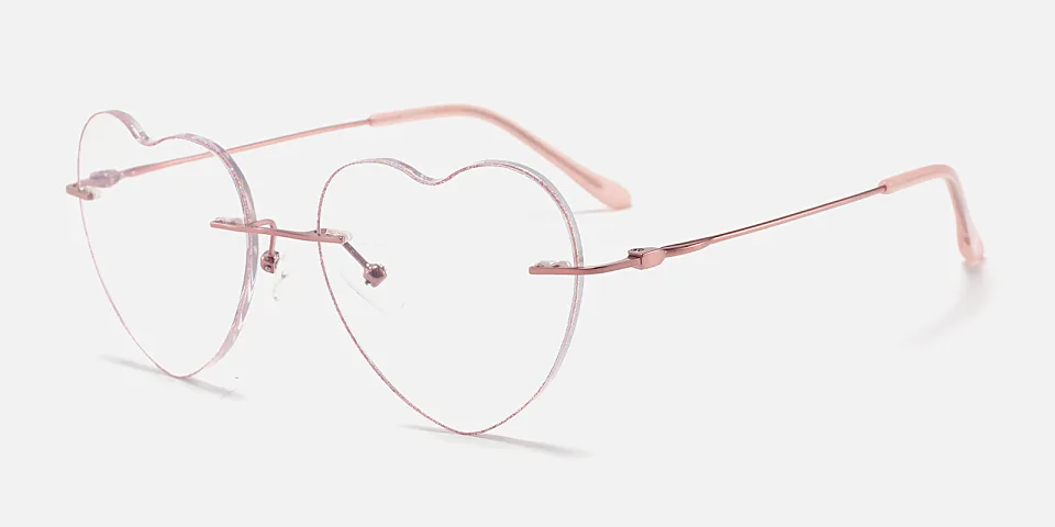 Colette pink   Titanium  Eyeglasses