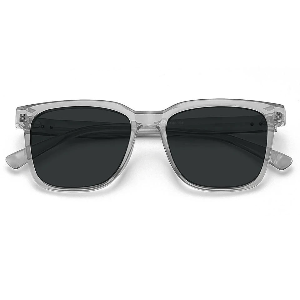 Luke Grey Square Sunglasses | CliCliMe.com